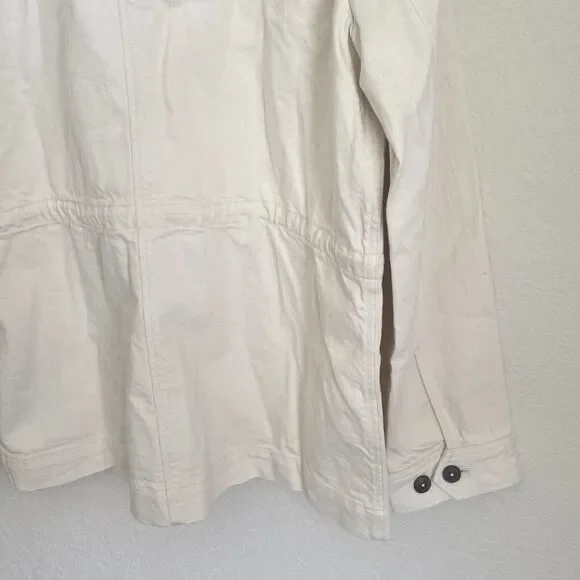 Ted Baker London Mens Summer Utility Jacket Cotton Cream Size 3 - Picture 8 of 11